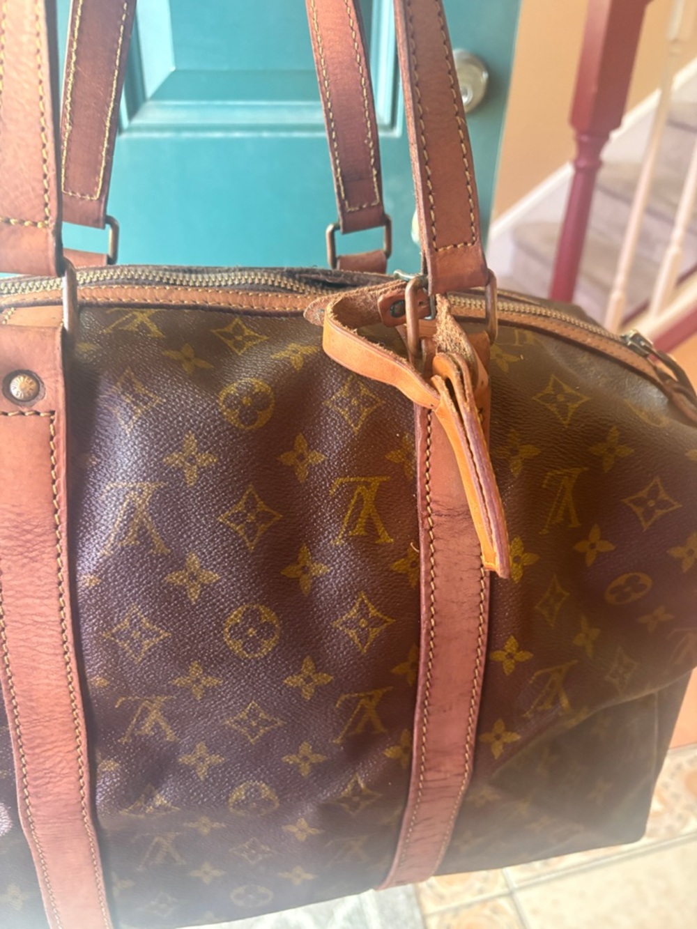 LV Sac Souple 45 Monogram Vintage Travel Bag Authentic - Picture 5 of 15